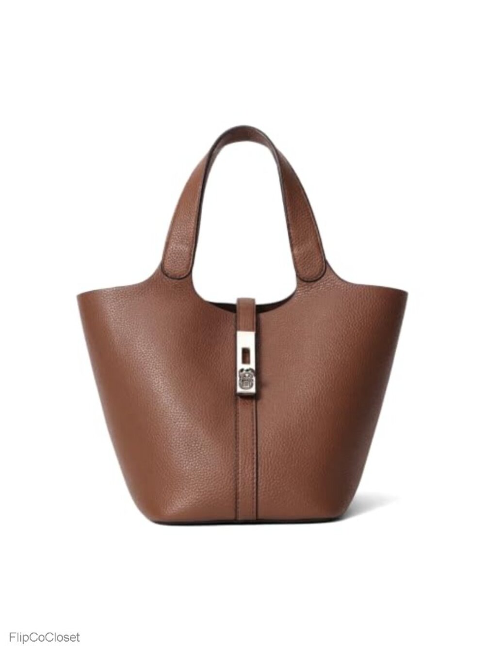 Women's Crocodile Pattern Faux Leather Bucket Satchel Tote Handbag